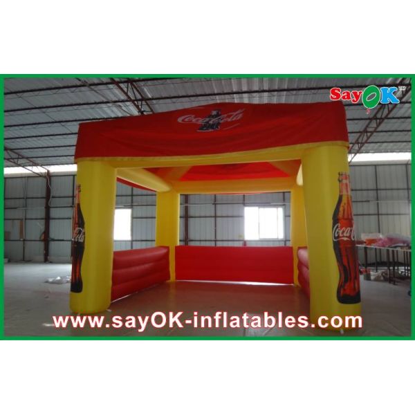 Advertising Exhibition Booth Tent Giant Inflatable Camping Tent Oxford Cloth / Pvc Tarpaulin Outdoor Tent