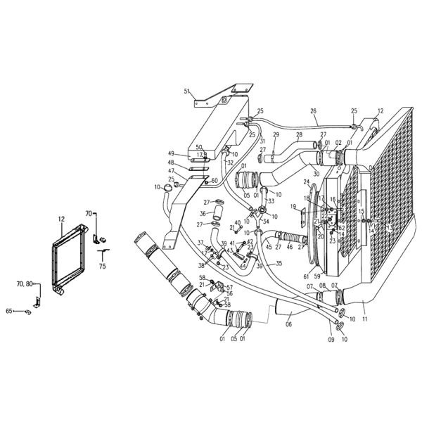 Sinotruk Spare Parts, WG9719530250, Aftercooler, Sinotruk, Howo, Cnhtc, A7