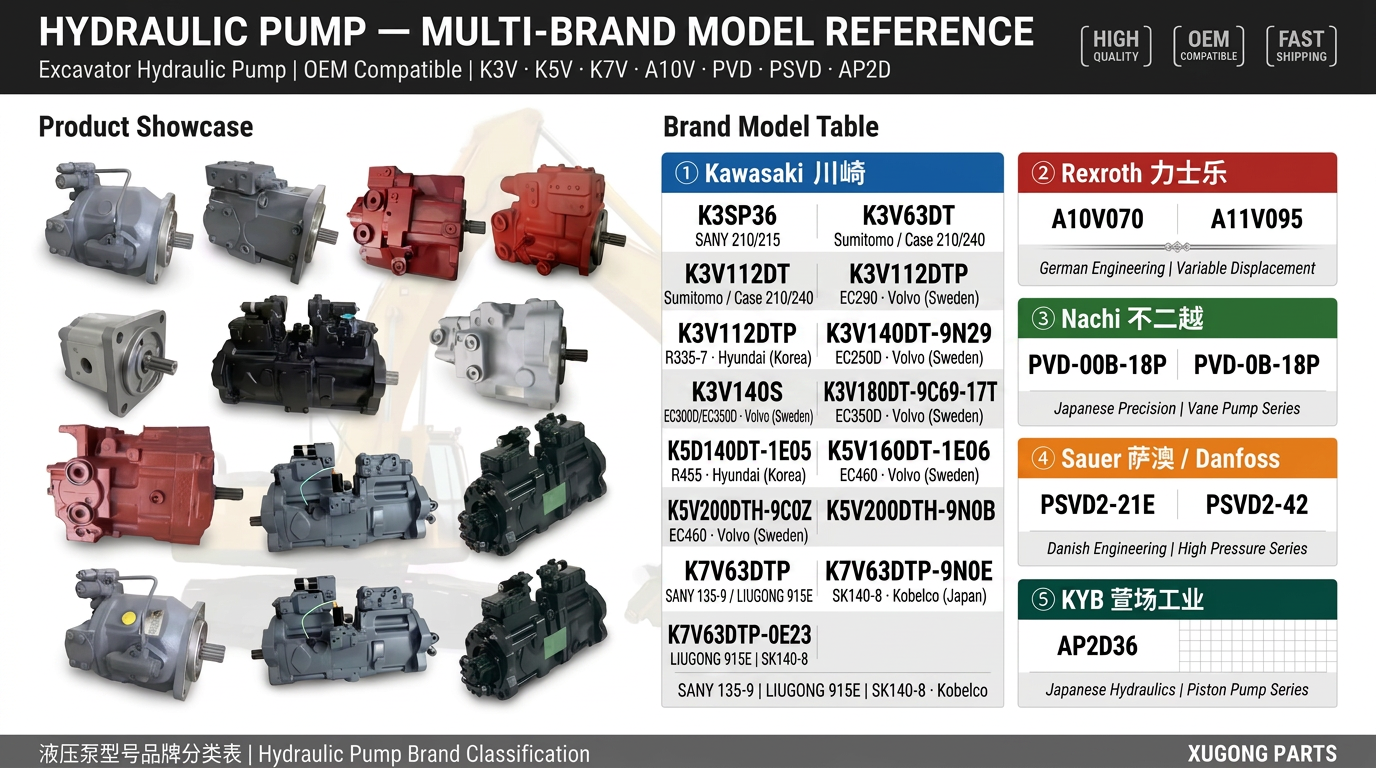 Vol-vo Excavator Variable Displacement Hydraulic Main Pump 14526609 OEM Spec Aftermarket Factory
