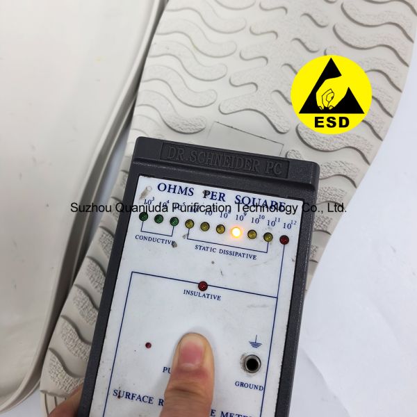 Anti Static Rubber Sole With Surface Resistance 10⁶-10⁹ Ohm For ESD Cleanroom Shoes