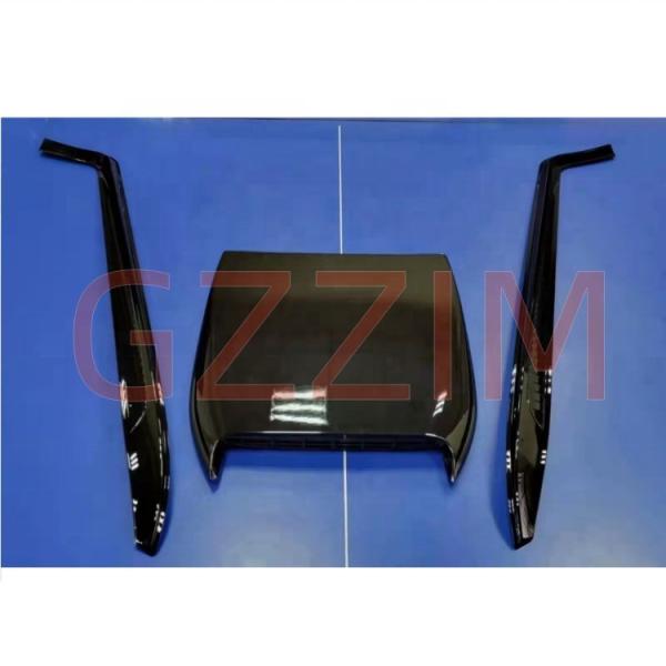 Gloss preto plástico frontal capô scoop Para Toyota Land Cruiser Prado FJ150 2018