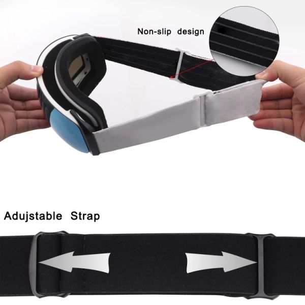 Custom UV400 Anti-Fog Spherical Magnetic Lens Ski Goggles Your Perfect Skiing Partner