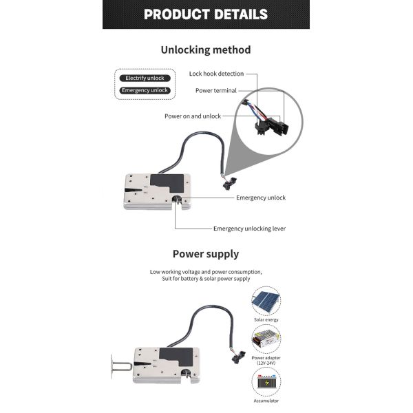 замок шкафчика пакета магнитного замка шкафа нержавеющей стали 12V 430 автоматический водоустойчивый умный