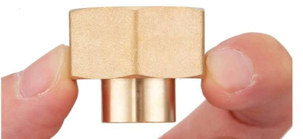 Brass Threaded Hose Connector , 1/4 NPT To 3/4 Inch Female GHT Garden Hose Pipe Fitting