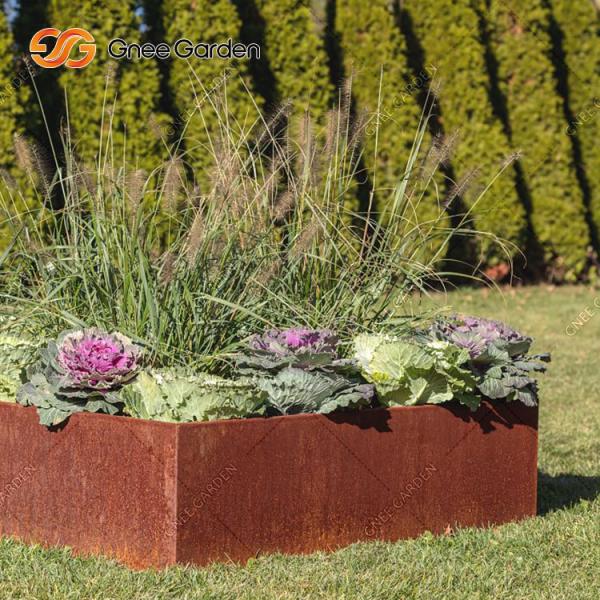 Garden Corten Steel Planter Boxes Rectangular Shaped