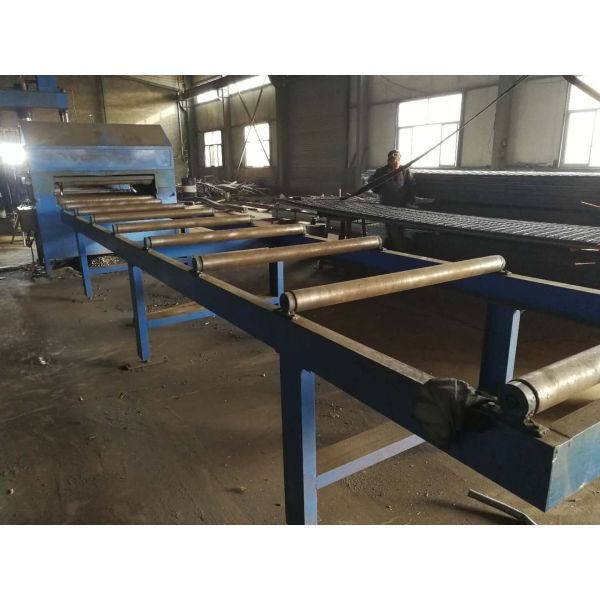 6m Cross Bar CNC 50mm Steel Grating Welding Machine , Steel Plate Welding Machine