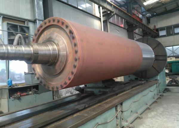 Complete Whole New Jumbo Blind Hole Press Roller Rubber Covered With Bearing And Housing