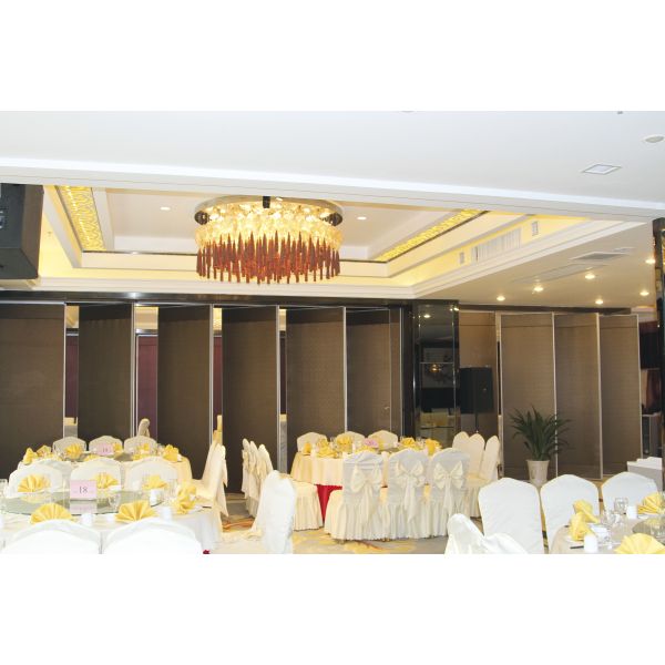 Top Suspension Aluminum Track Folding Partition Walls Glass Movable Wall