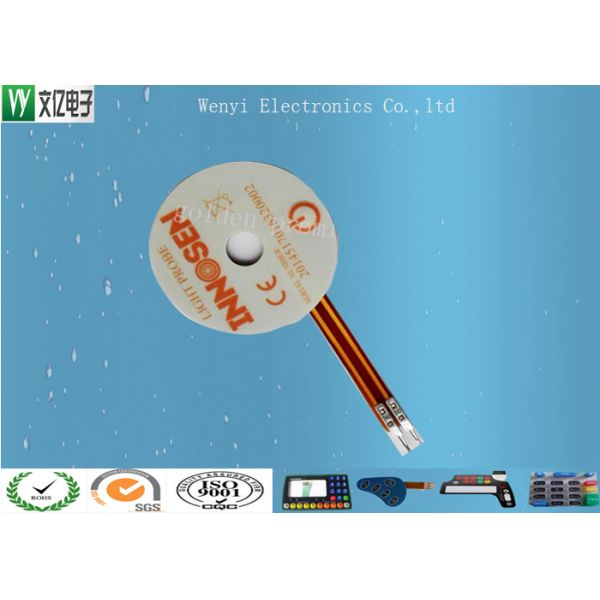 Single Key Waterproof FPC Membrane Switch With Numerical Serial Number Digital Print