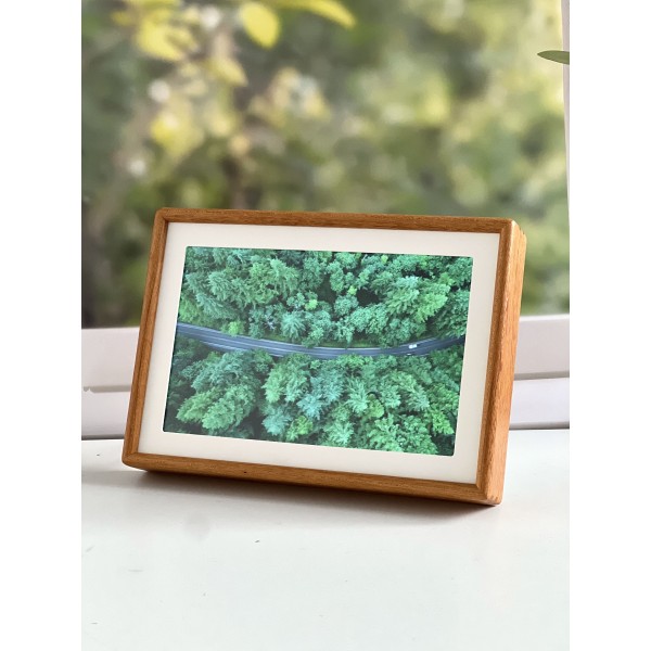 10 Inch Thick Solid Wood WiFi Touch Digital Photo Frame 1280*800 Vintage Wooden Digital Picture Frame