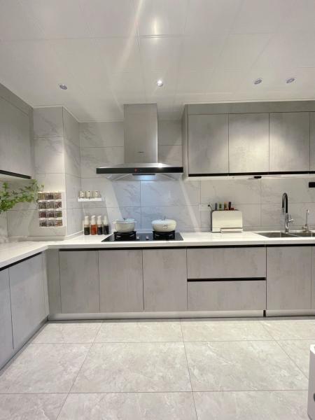 Modern Plywood Cupboard Completed Cabinet Set With Islands Custom Kitchen