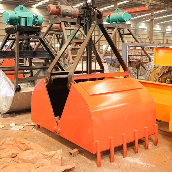 Electric Bucket Equipped Crane Grab For Material Loading