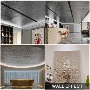 PVC квадрата покрыл панели стены волокна панели пульсации воды бамбуковые