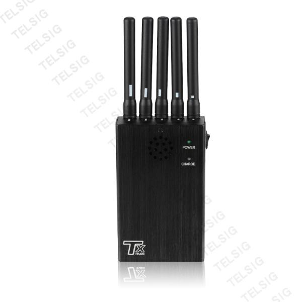 jammer portátil preto de 125 * de 75 * 32mm Wifi, construtor do dispositivo de um Wifi de 5 - 20 medidores