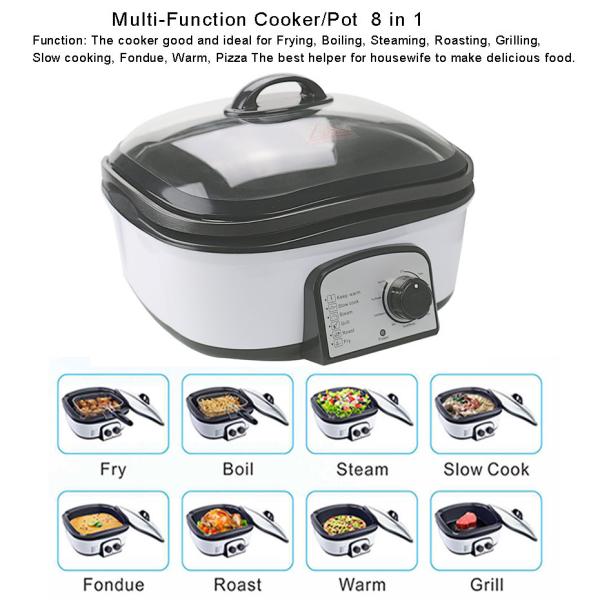 Knob Control Electric Multi Cooker Easy Operation 220V Fast Cooking Speed
