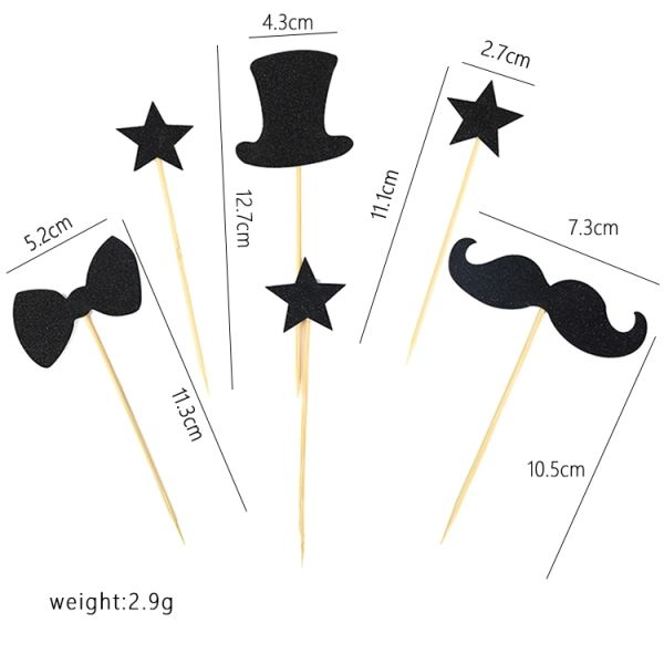 Wedding Birthday Decoration Muffin Paper Cupcake Topper