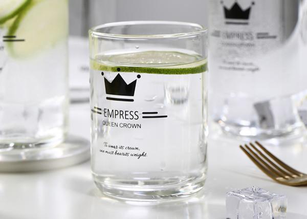 Copo de vidro personalizado fundido da boca/canecas de café de vidro gravadas