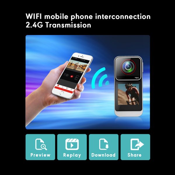 4k Wide Angle UHD Sport DV For Cycling SAW10 1.3Inch Touch Screen 20MP