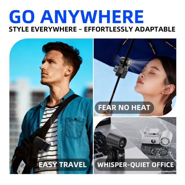 M6 Cooling Wind Fan Precision-Crafted Core Easy To Carry Portable Neck Fan