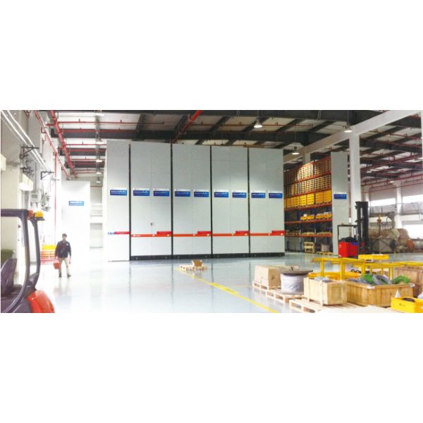 Electric Mobile Rack Rail-Guided Ground Track Guidance Closed Type  Electric Powered Motorized Mobile Heavy Duty Pallet Racking