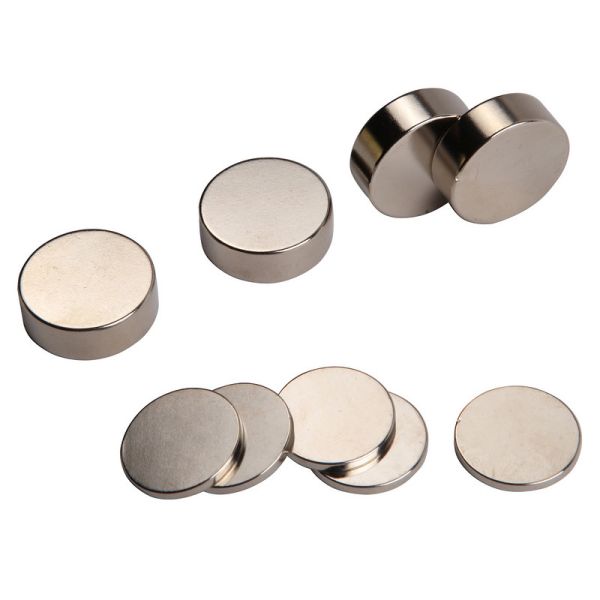 Diameter 8mm NiCuNi Coating Disc Neodymium Magnet Thickness 1mm 2mm 3mm