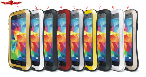 Genuine Aluminum Dirtproof/Shockproof/Waterproof Case For Samsung Galaxy S5 Gift Box Yes