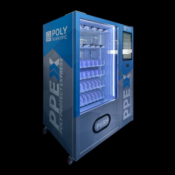 Smart PPE Vending Machine with 21.5-inch Touch Screen and Employee IC Card Access for Safety Equipment Distribution