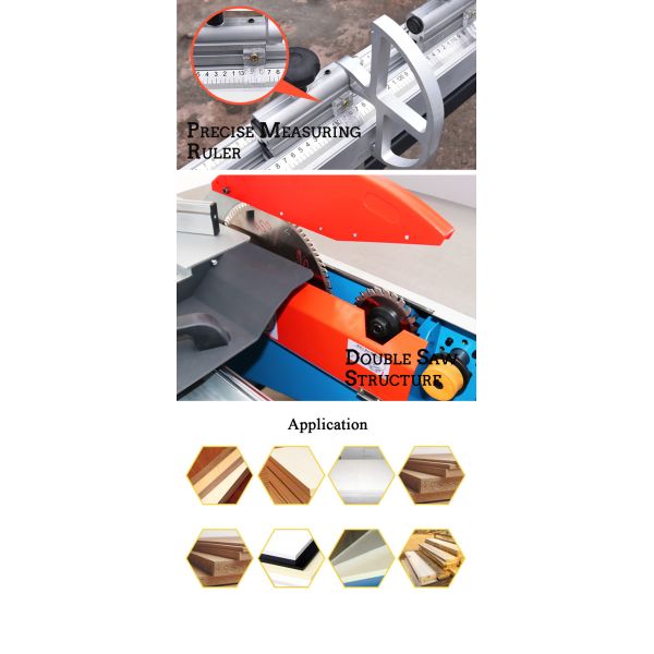 Serra de painel de precisão para indústrias de carpintaria