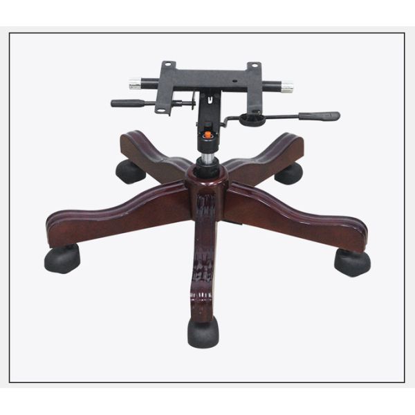 Chefe de escritório Cadeira giratória Base de madeira Cadeira de classe grande Base de pé de cinco estrelas