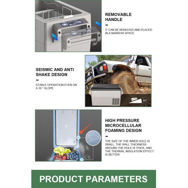 портативный располагаясь лагерем замораживатель холодильника Cookware 13.7kg располагаясь лагерем для автомобиля