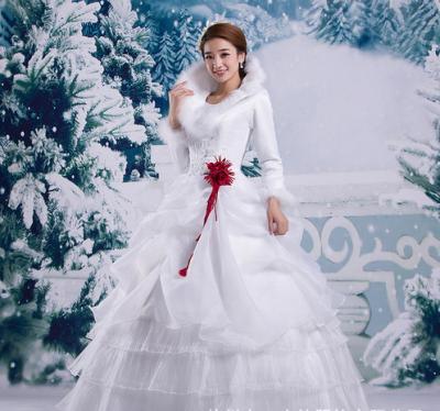 Tiger winter wedding winter 2015 new winter models thick fur collar long-sleeved cotton wh