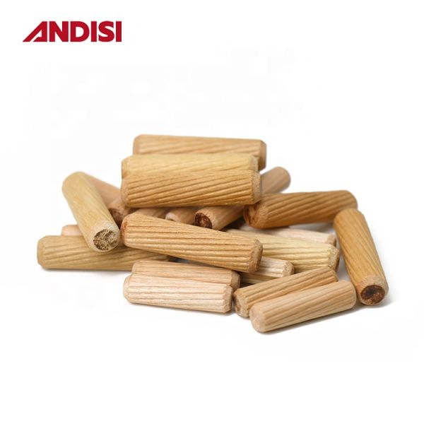 Fluted and Beveled Birch Wooden Dowel Furniture Cabinet for Home Office Mail Packing
