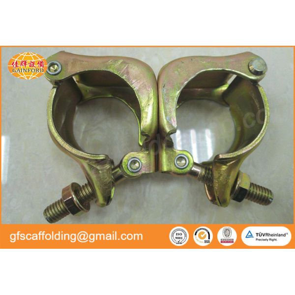 Korean 0.60kg galvanized scaffolding 48.6mm swivel coupler rolling clamp for Indonesia project