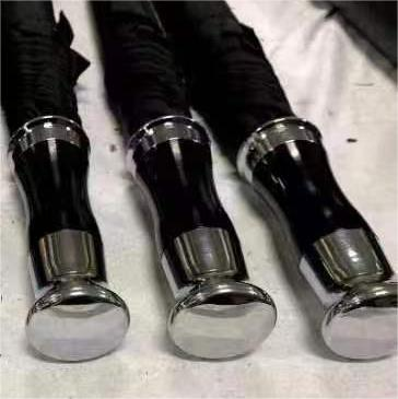 Customized Logo Printed Light Luxury Umbrella with Manual Opening and Fiberglass Frame