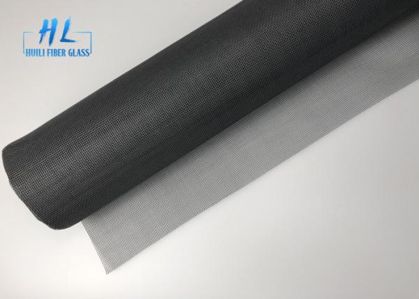 o PVC de 48ft*100ft revestiu a cor 18*16 do preto da malha do mosquito da fibra de vidro 105g