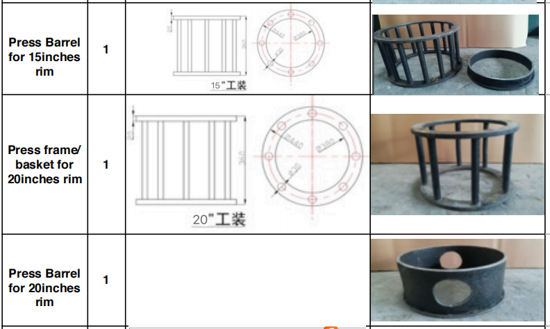 ISO Certified TP160 Industrial Forklift Solid Tire Press Machine with Steel Frame
