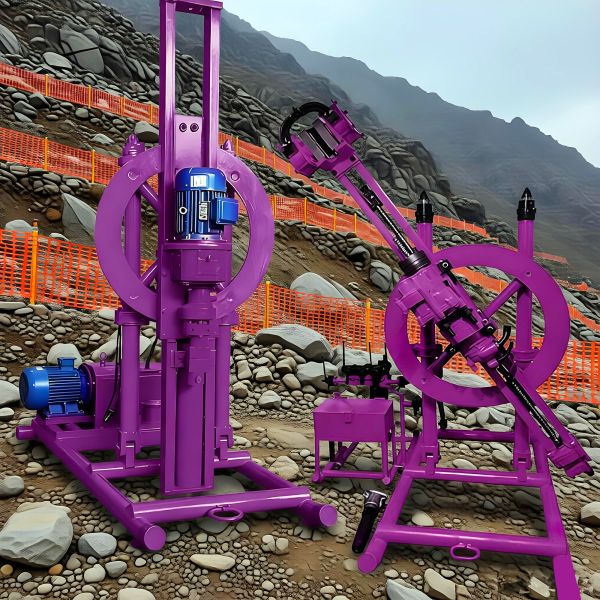 Multiple Angles Blast hole Drilling Machine Pneumatic Rock Drilling Rig Portable DTH Drilling Rig
