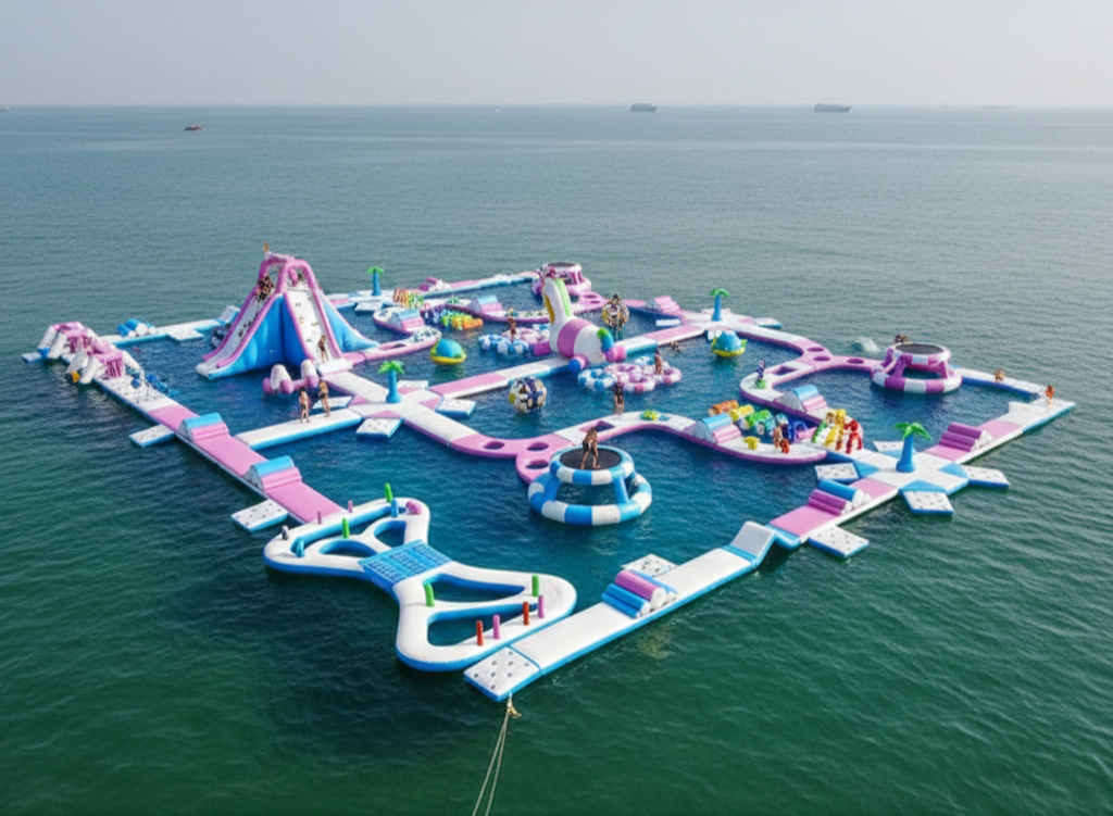 Hot Sell High Quality Commercial Water Inflatable Park Inflatable Floating Water Park Obstacle Course for Kids and Adults