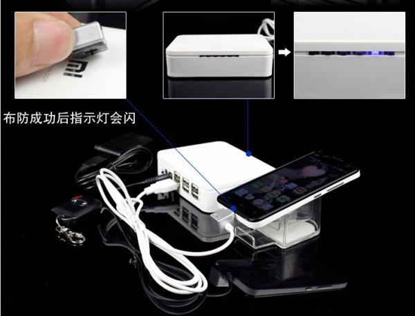 COMER Transparent Acrylic Display counter Stands tablet security alarm controller stand