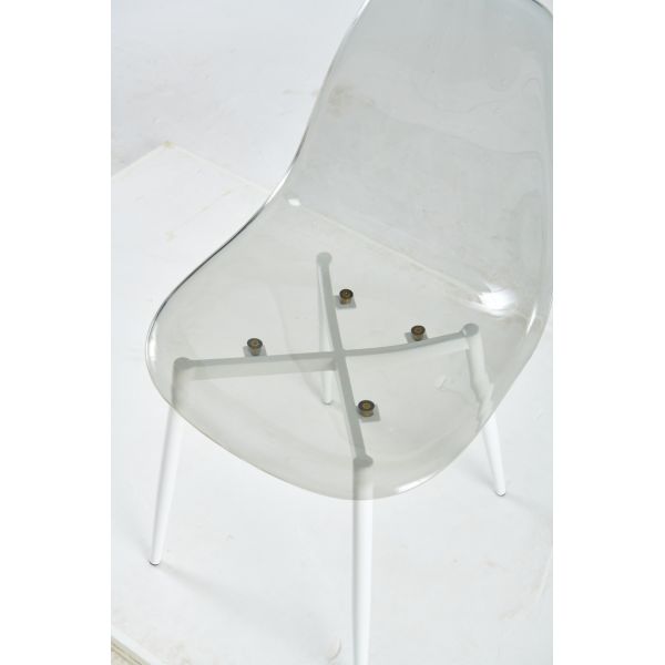 Dormitorio sillas de comedor de luz transparente sillas de comedor transparentes