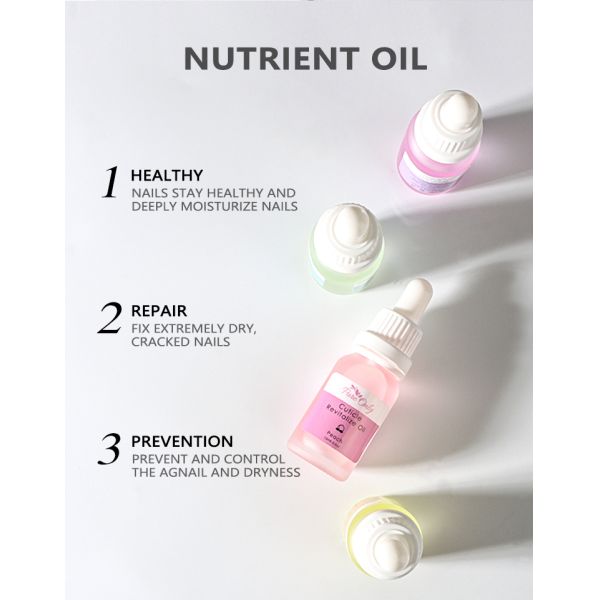 Huile Revitalisante pour Cuticules Nails Healthy en capacité 10ml/15ml/20ml pour Cuticules Hydratées