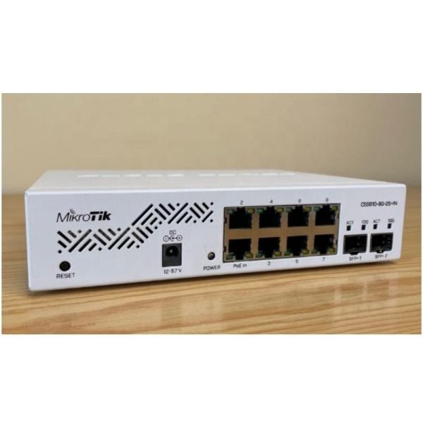 MIK-RO-TIK CSS610-8G-2S-IN SWITCH Huit ports Ethernet 1G et deux ports SFP + pour la connectivité par fibre optique 10G