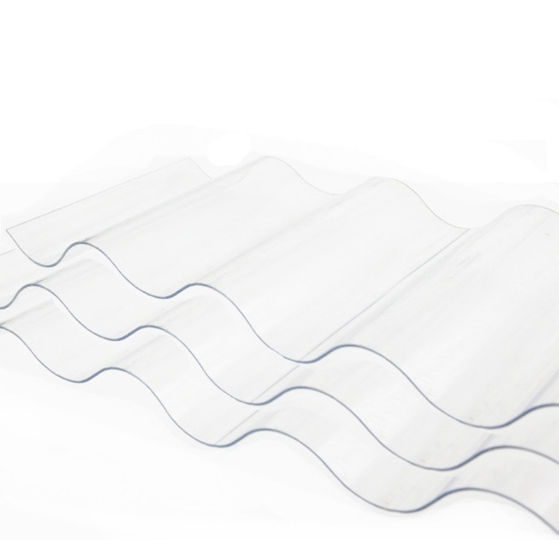 Transparant Corrugated Polycarbonate Sheet With UV Coating Awning Greenhouse