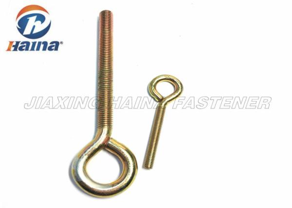 Gr 2 Gr5 Color Zinc Plated Carbon Steel Eye Screw Hooks Machine Thread