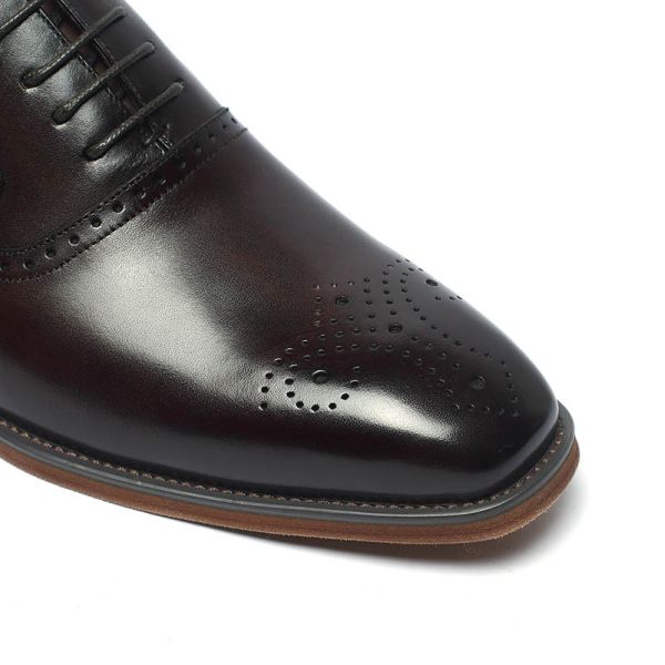 Breathable Spring Durable Coffee Dress Lace Up Shoes