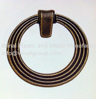 Elegant cabinet pull ring handle,L58mm*W61mm,antique bronze,drawer pull ring,OEM.