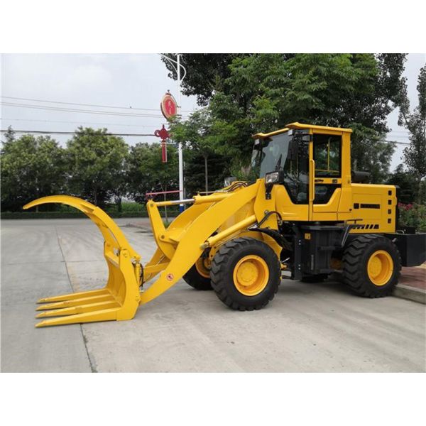 China Famous Brand ET920 Front Wheel Loader With Hay Fork Grass Loader With Grapple