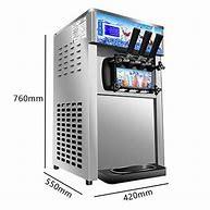 Stainless Steel Soft Serve Ice Cream Machine Commercial Table Top Three Flavors With Air Pump