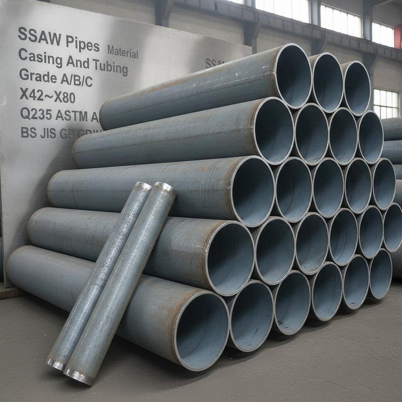API 5CT Standard OCTG Pipes with Copper Coated Surface for Oil Casing in Grade K55/J55/L80