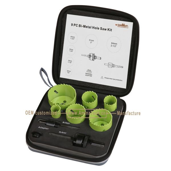 9PC Bi-Metal Hole Saw Kit,Power Tools,Drill Bits